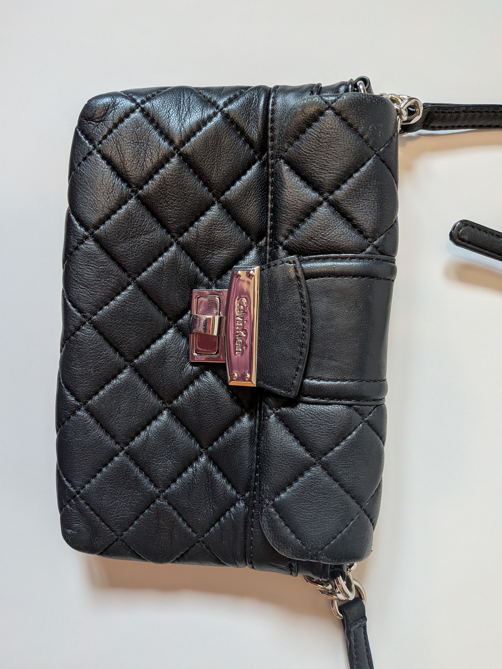 Calvin Klein Black Quilted Crossbody with Silver-Tone Hardware - Picture 2 of 13